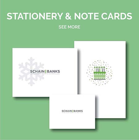 Schain Banks Stationery & Note Cards Design by Eclectik Design