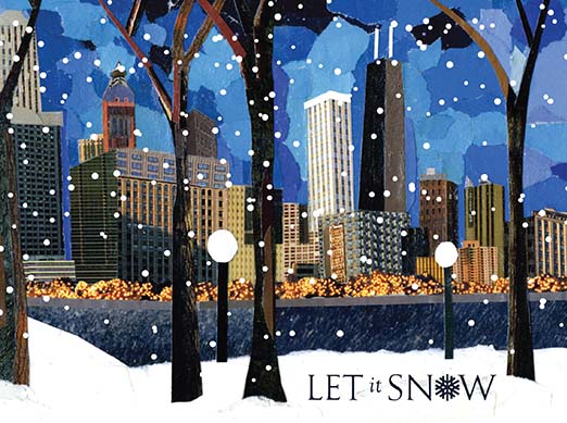 Let It Snow Holiday Card Design