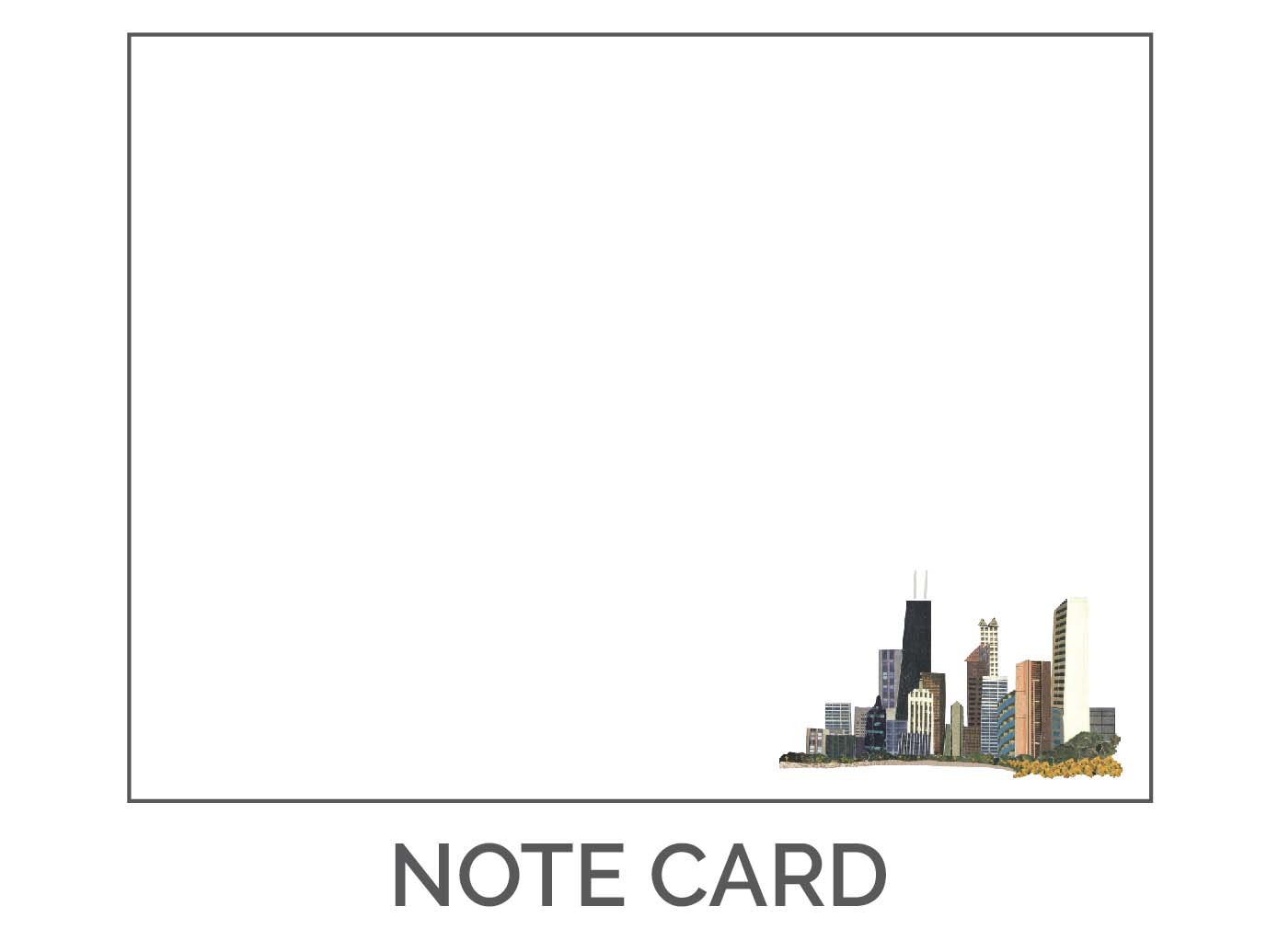 Eclectik Design Chicago Notecard Pocket Size